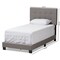 Baxton Studio Brookfield Modern Light Grey Twin Size Bed 138-7595 - alternate 5